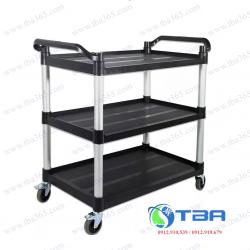 Xe phục vụ nhà hàng 03 tầng màu đen D50B