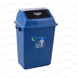 Thùng rác nhựa Á Châu nhà hàng cao cấp 45L màu xanh da trời