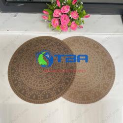 Tấm lót chén đĩa hình tròn Á Châu cho bàn tiệc nhà hàng