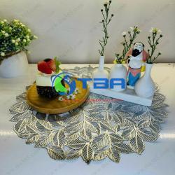 Phụ kiện trang trí bàn tiệc nhà hàng Tấm lót hoa văn cao cấp Á Châu