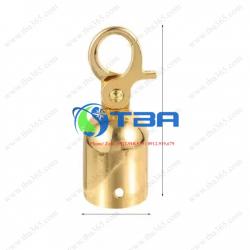 Phụ kiện móc nối inox mạ vàng cho dây xoắn thừng trụ chắn