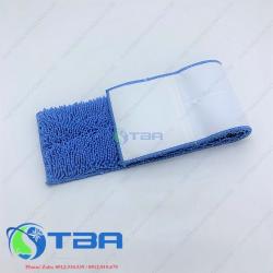 Tấm lau sàn microfiber 90cm sợi san hô xanh