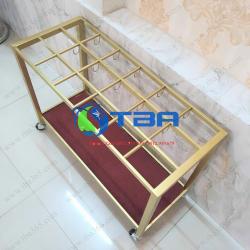 Kệ để Ô, DÙ cao cấp inox mạ vàng xuất theo yêu cầu
