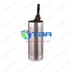 Sọt đựng dù tròn inox trắng Á Châu dùng cho nhà hàng