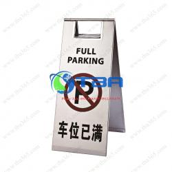Bảng đặt sàn inox Á Châu kiểu chữ A CẤM ĐẬU XE