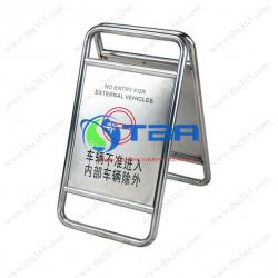 Bảng cảnh báo bằng inox tùy chỉnh kiểu gấp cho nhà hàng, khách sạn