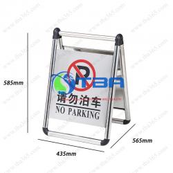 Bộ bảng inox chữ A đặt sàn, gấp gọn với khớp nhựa cao cấp