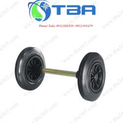 Bộ bánh xe có trục thay thế cho thùng rác công nghiệp 240L