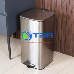 Thùng rác inox vuông chuyên dùng cho khu văn phòng 16L