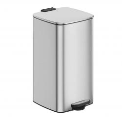 Thùng rác văn phòng 20L kiểu đạp chân inox vuông