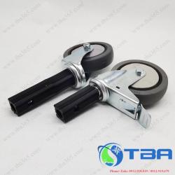 Bộ bánh xe chuyên dùng cho xe đẩy Phục vụ 03 tầng Inox