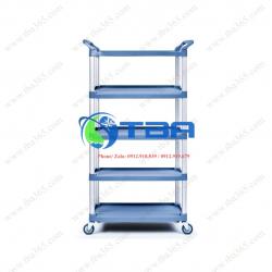 Xe phục vụ bàn ăn cỡ lớn 5 tầng nhựa cao cấp Á Châu