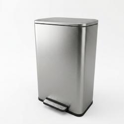 Thùng rác inox đạp chân loại lớn 50L Á Châu