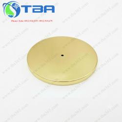 Phụ kiện nắp inox mạ vàng chân đế trụ chắn 2m, 3m Á Châu