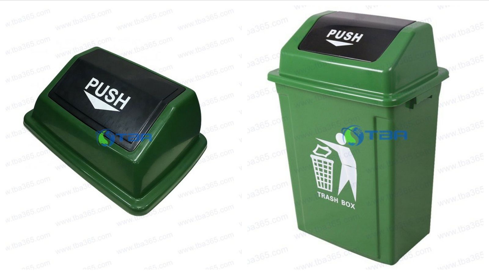 Thùng rác nhựa cao cấp bập bênh 60L Á Châu