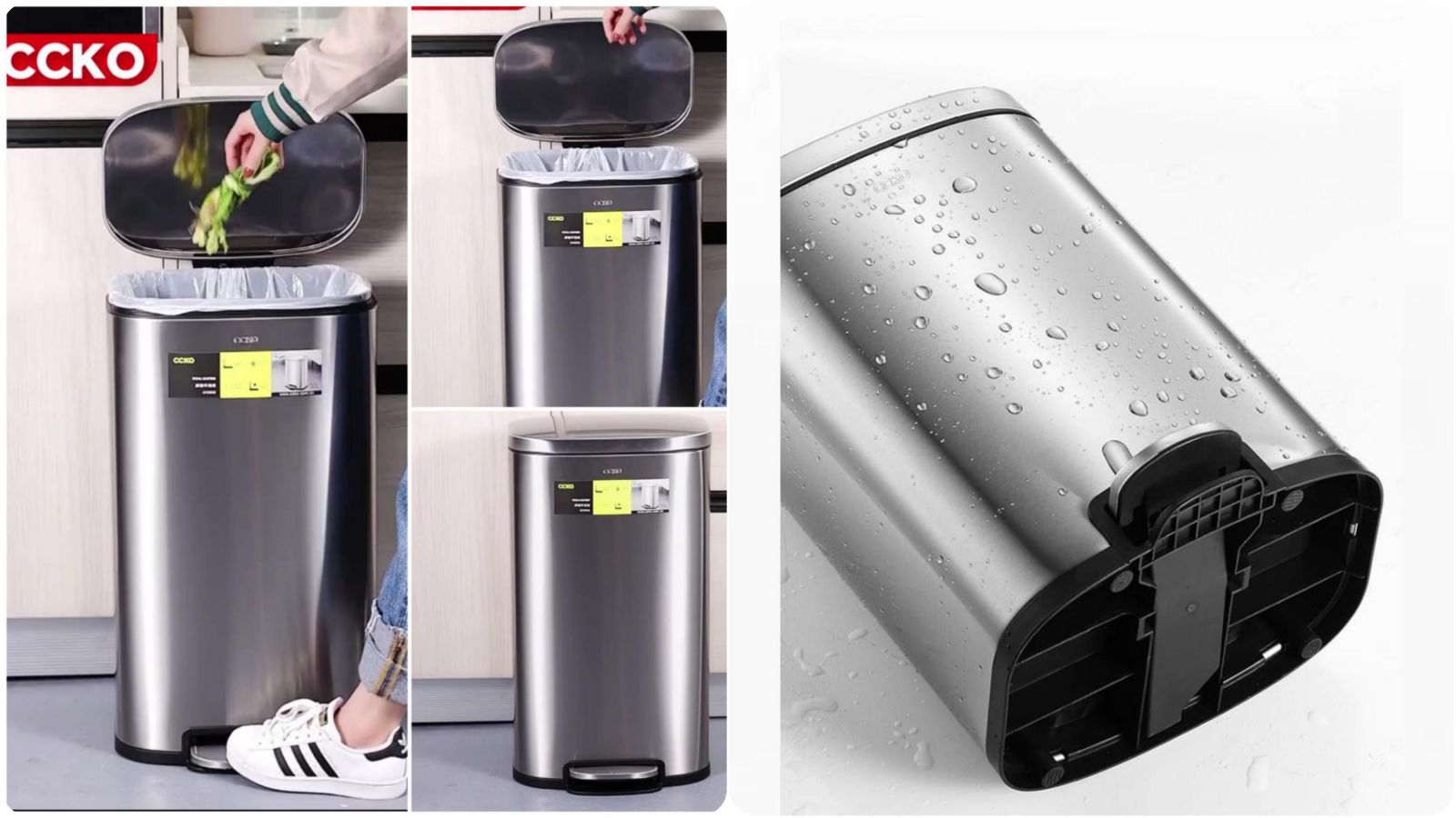 Thùng rác Inox cao cấp CCKO Nano