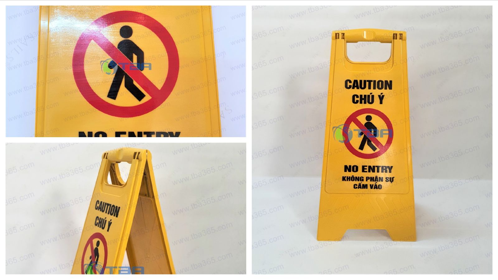 Bảng nhựa cảnh báo Á Châu : Không phận sự Cấm vào