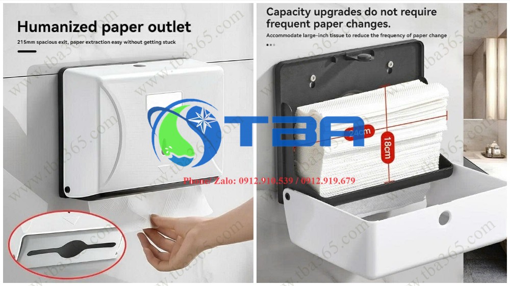 Giấy vệ sinh chữ nhật Á Châu cho hộp khăn giấy nhựa
