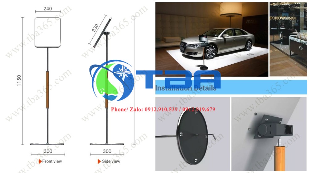 Bảng menu thông tin cao cấp Á CHÂU cho nhà hàng, khách sạn