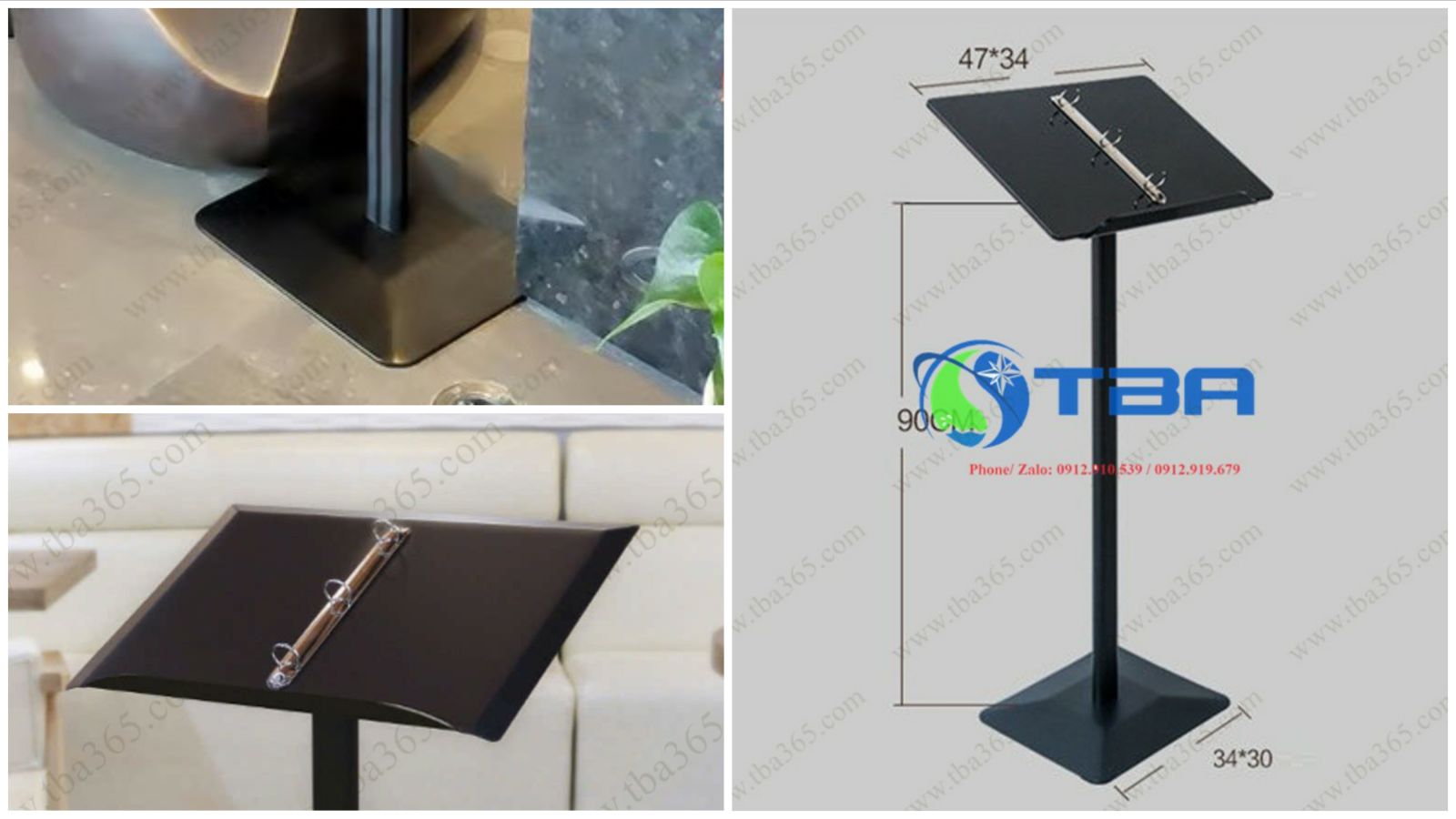 Bảng menu cao cấp màu đen chuyên nhà hàng, khác sạn- Á Châu