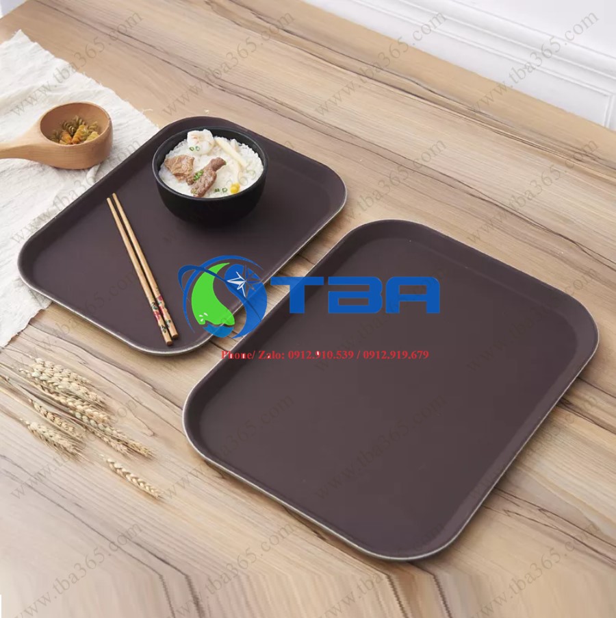 Khay chống trượt chữ nhật cao cấp Á Châu