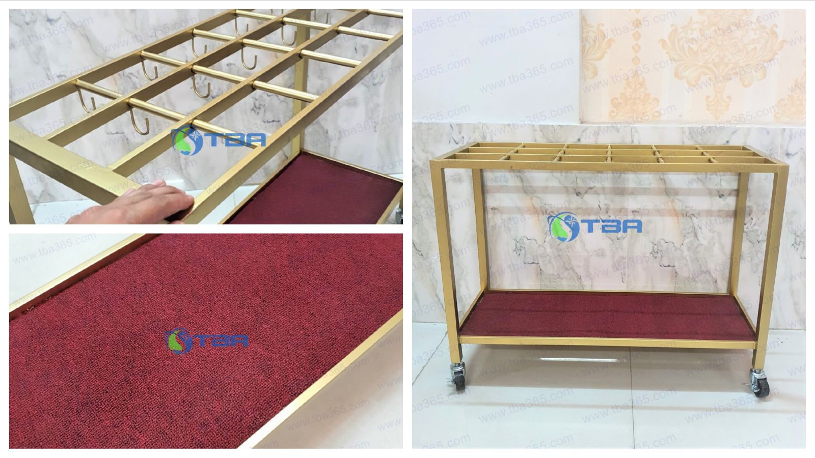 Gia công kệ, giá để ô dù cao cấp Á Châu
