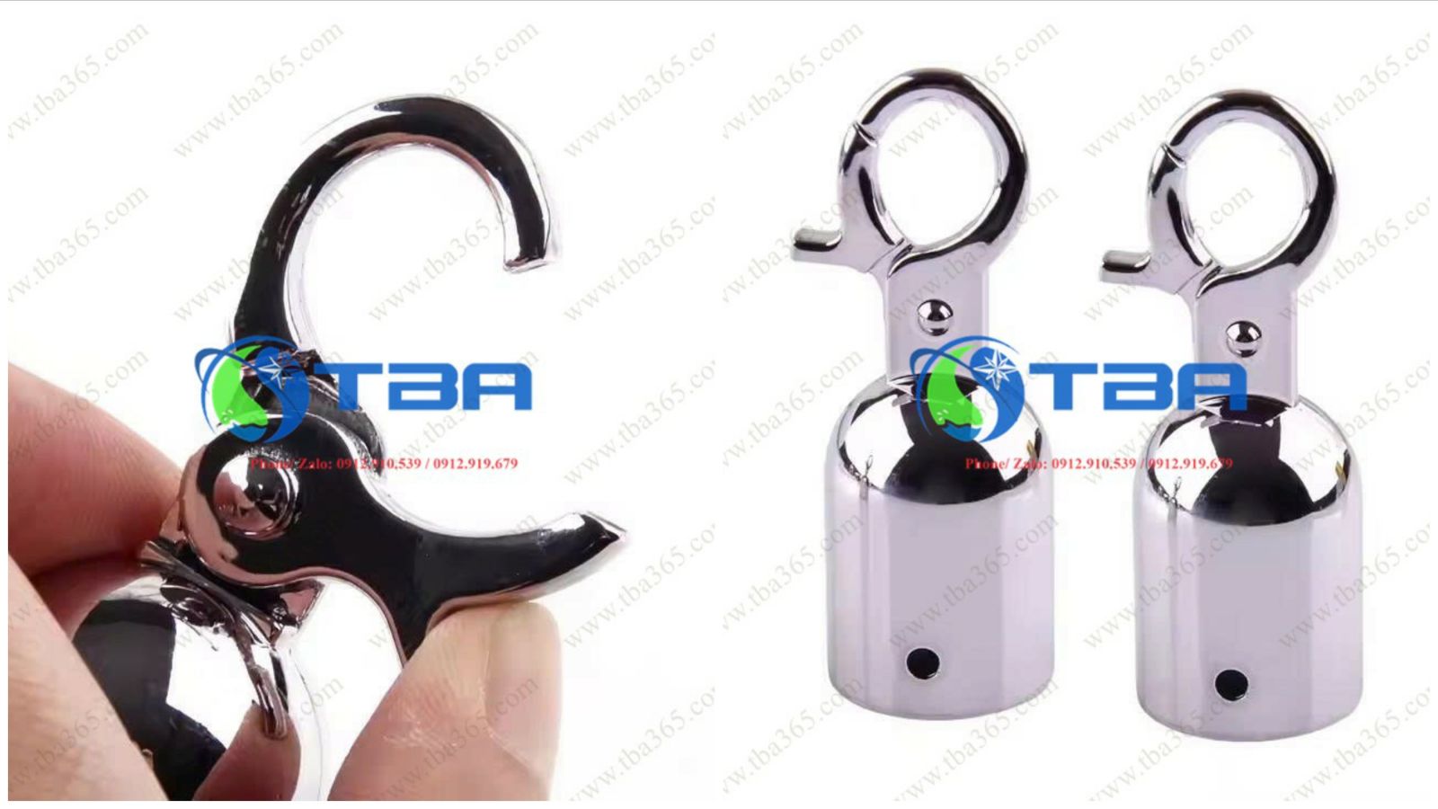 Đầu móc inox cao cấp cho dây nhung trụ chắn phân làn
