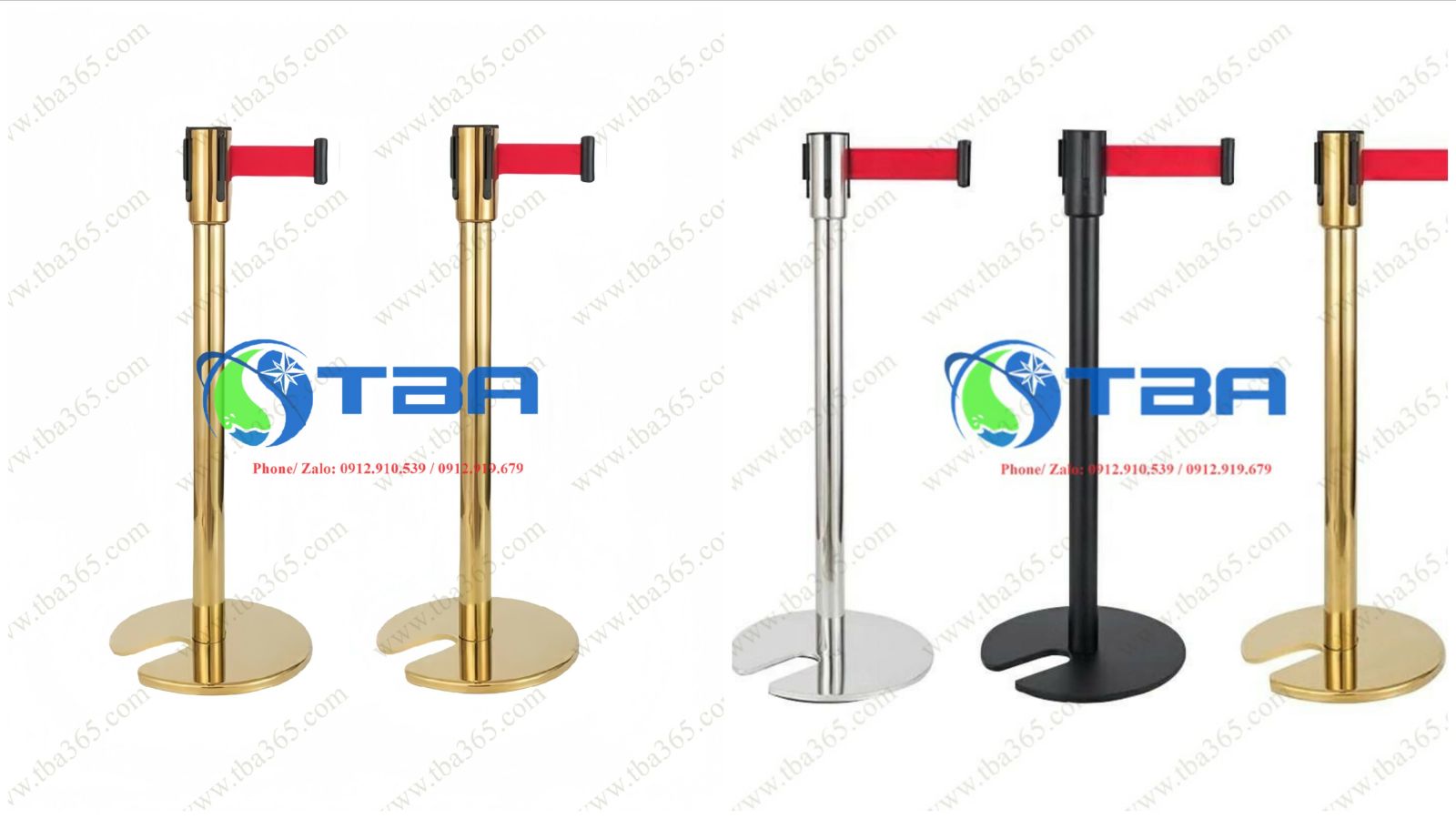 Trụ phân cách inox chân đế khuyết chữ U - Á Châu