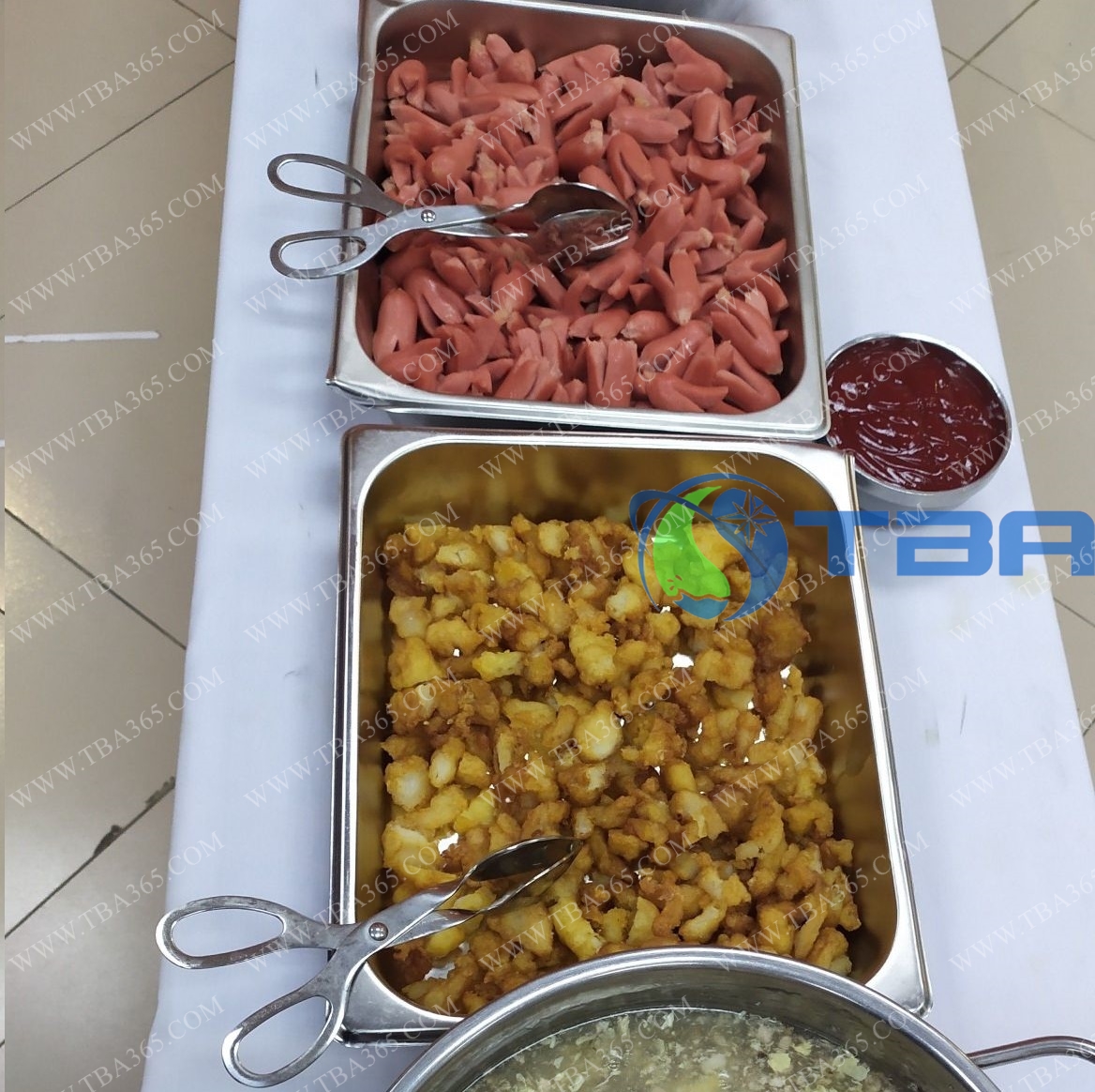 Kẹp dạng kéo cho buffet cao cấp