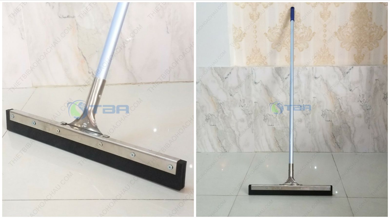 Cây gạt nước sàn thân nhôm cao cấp Á Châu 55cm