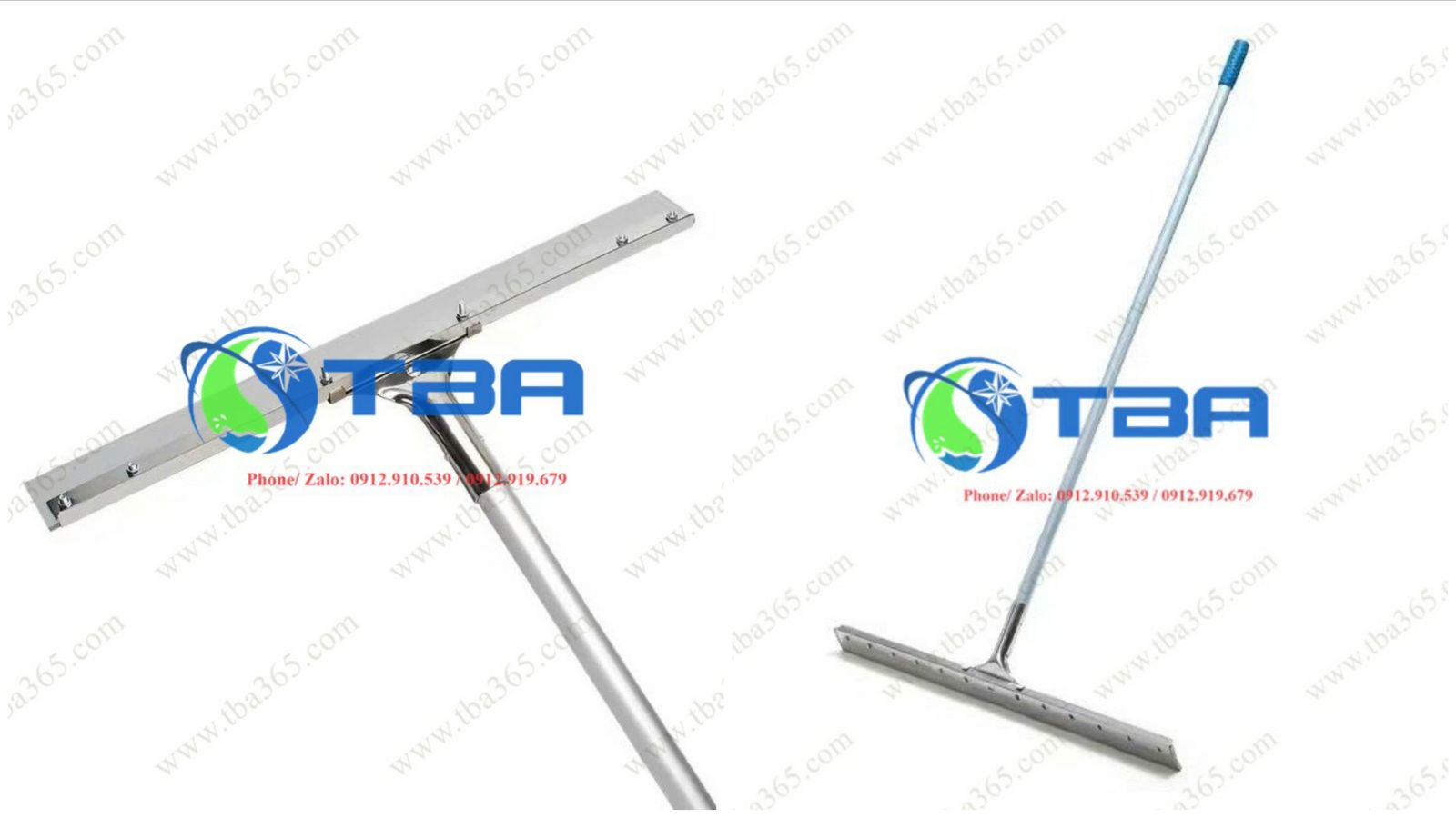 Cây gạt nước sàn đầu inox thân nhôm 55cm