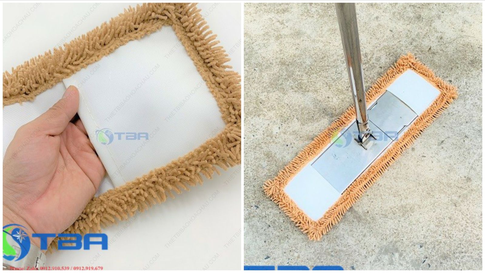 Tấm lau sàn thay thế 45cm Á Châu dùng cho cây lau sàn công nghiệp